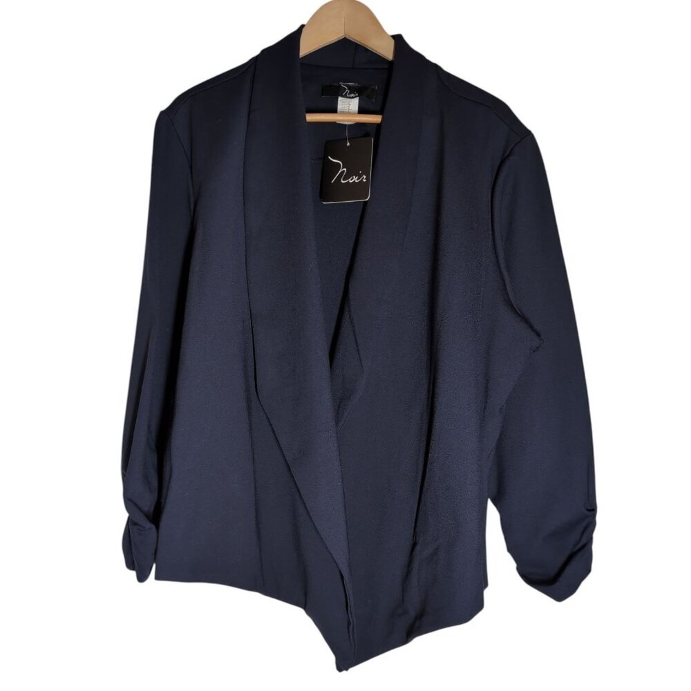 NWT Open Front Cardigan Womens 2X Lagenlook Made In USA Flowy Travel by Noir